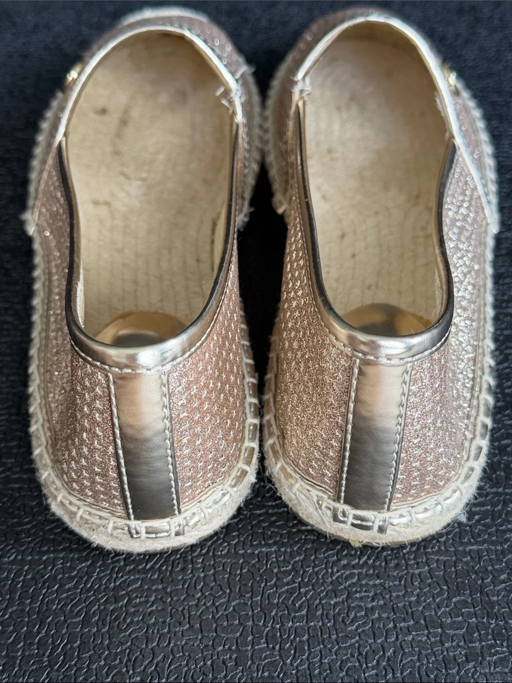 Michael Kors Rose Gold Slip-On Espadrille Flats size 7.5